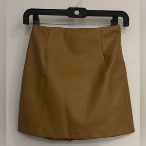 Abercrombie & Fitch Camel Mini Skirt